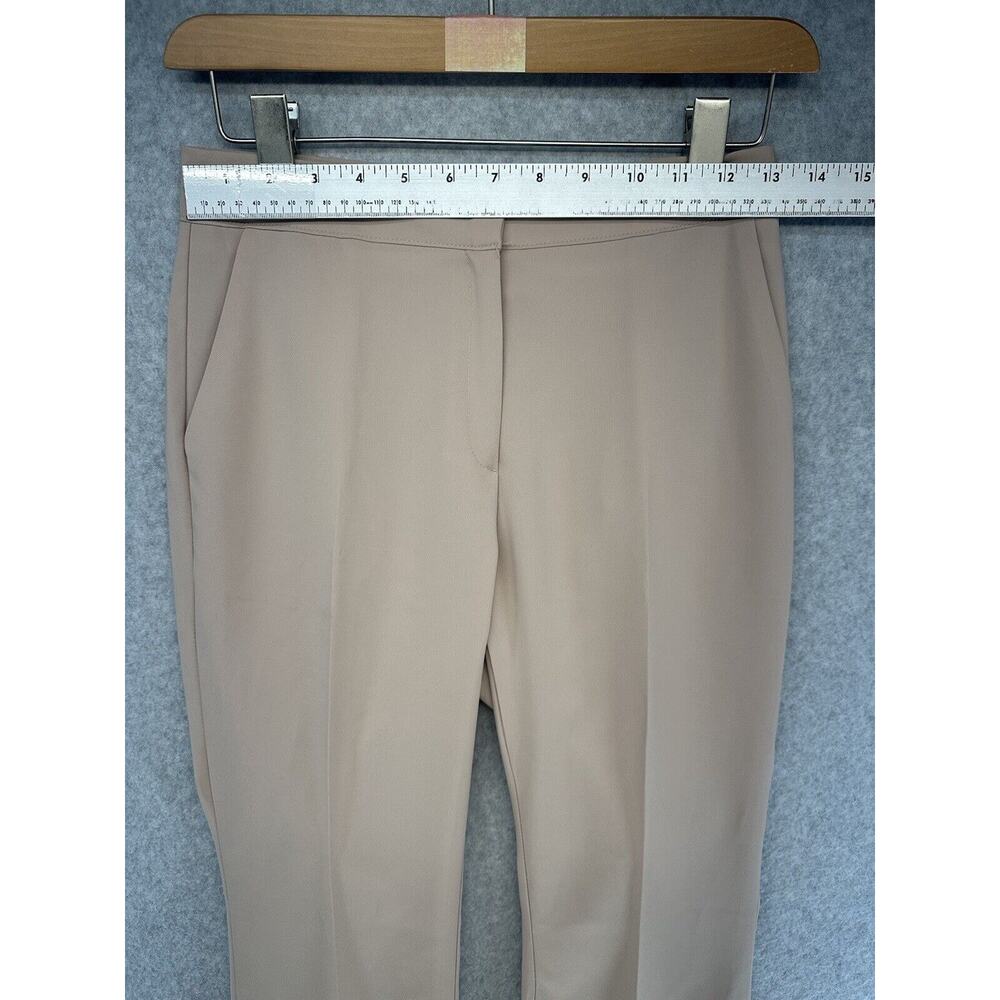 Mango Womens Dress Pants Size Small with Flare Leg 25" Inseam Light Brown - Picture 3 of 11